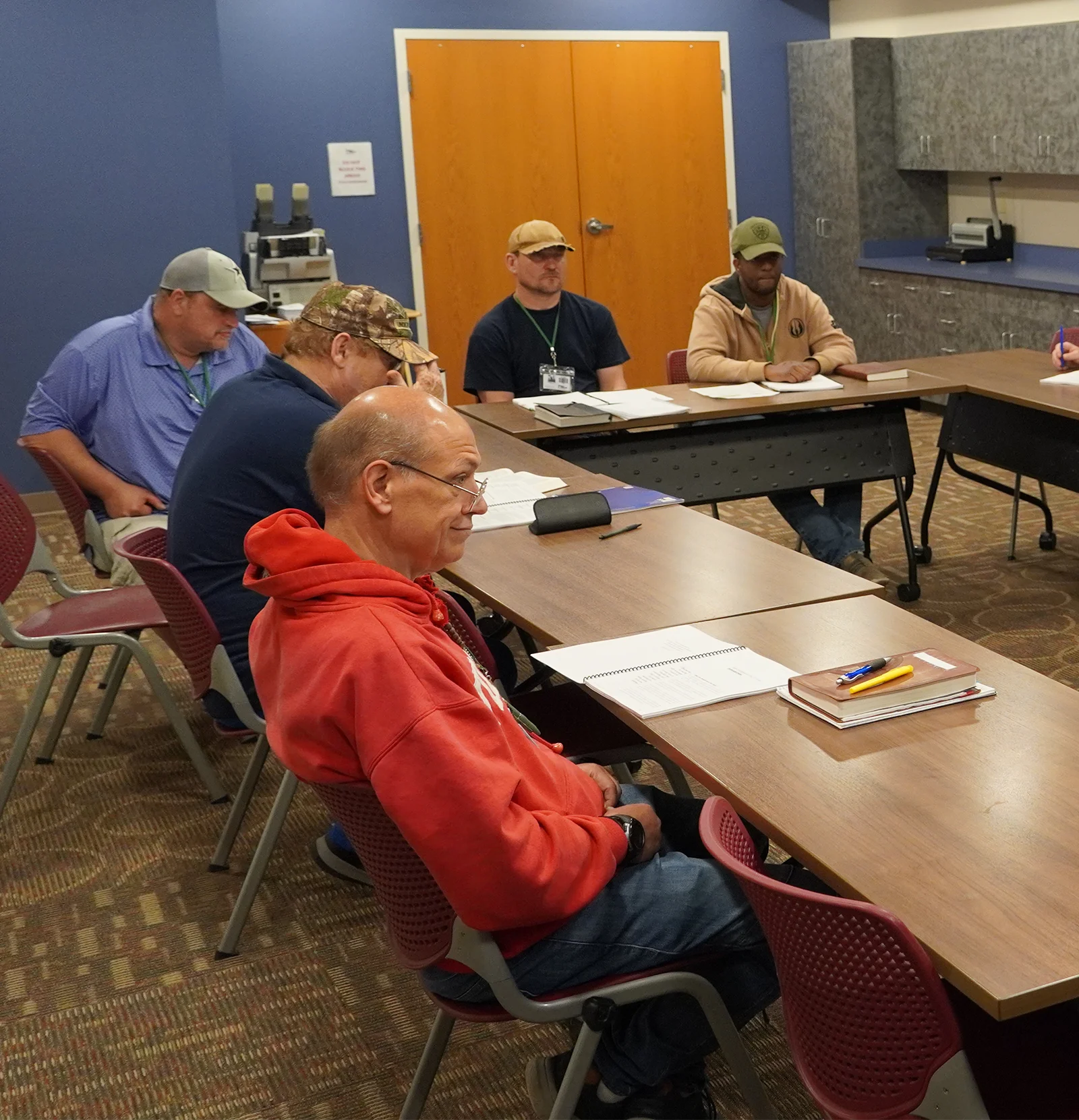 life change station members learning and listening